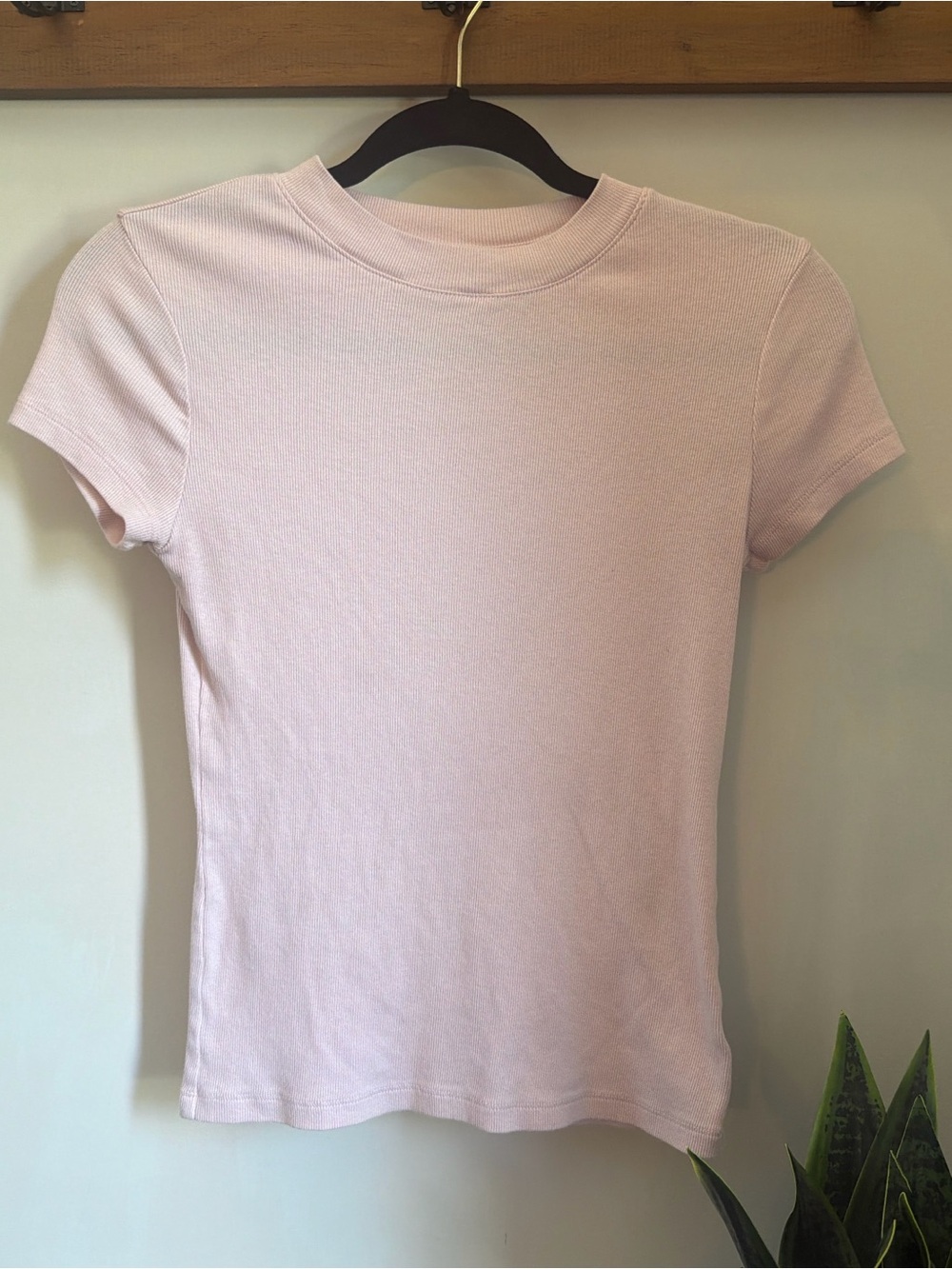 a new day Pale Pink Short Sleeve Crewneck Tee